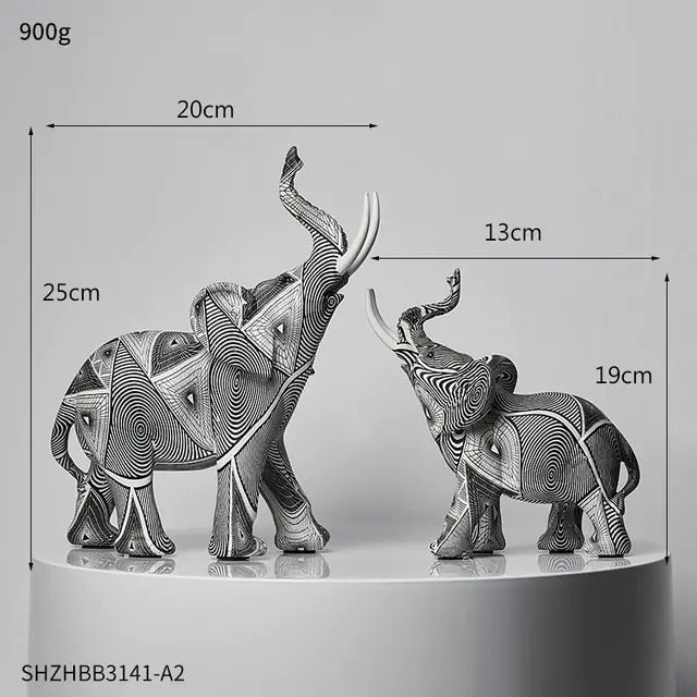 Painting Art Elephant Sculptures & Figurines Modern Decoration